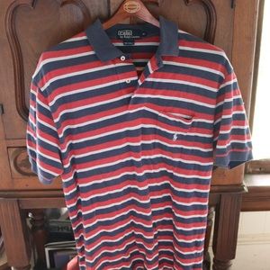 Striped Polo Ralph Lauren Collared Shirt w/ pocket